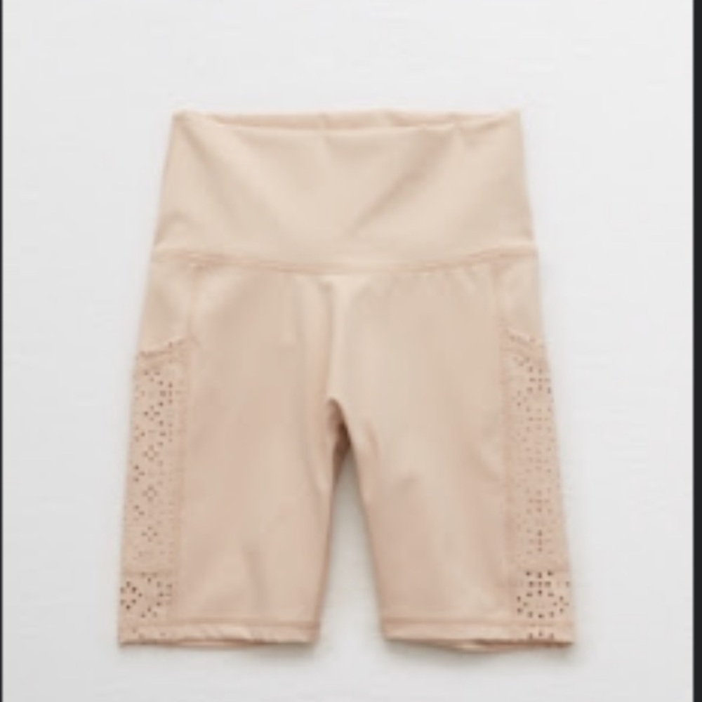 AERIE | MOVE LASERCUT HIGH WAISTED BIKE SHORT